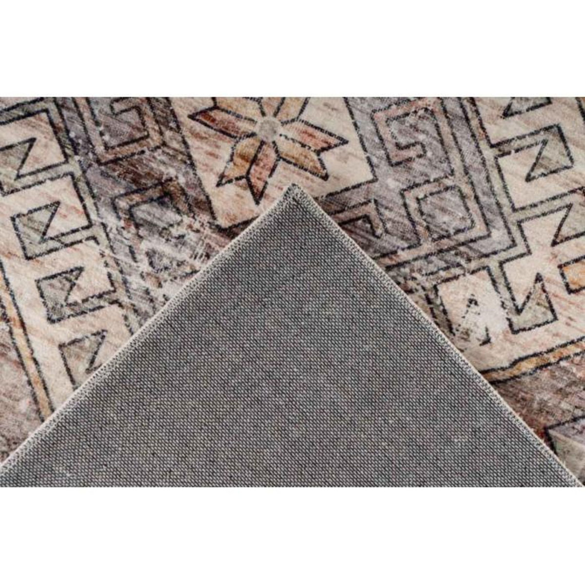 Paris Prix Tapis Tissé à Poils Courts Vintage  Ilian VI  Terracotta
