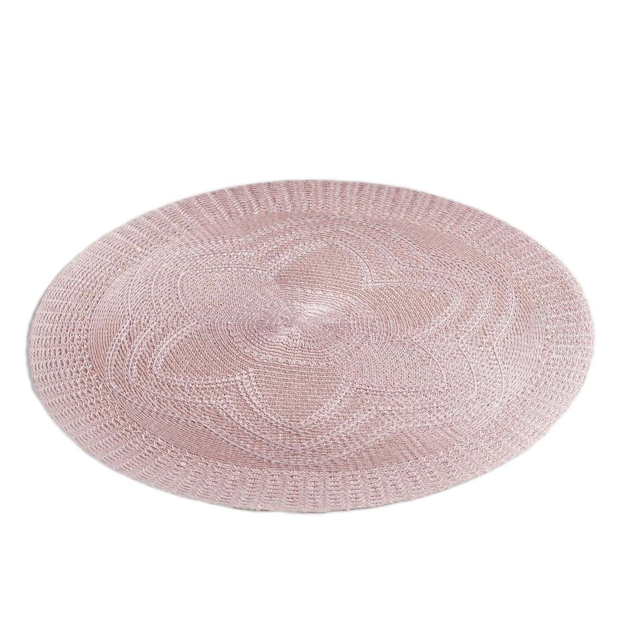 Voir la diapositive 1 : Douceur d'Intérieur Set de table rond  chantelle  38cm rose