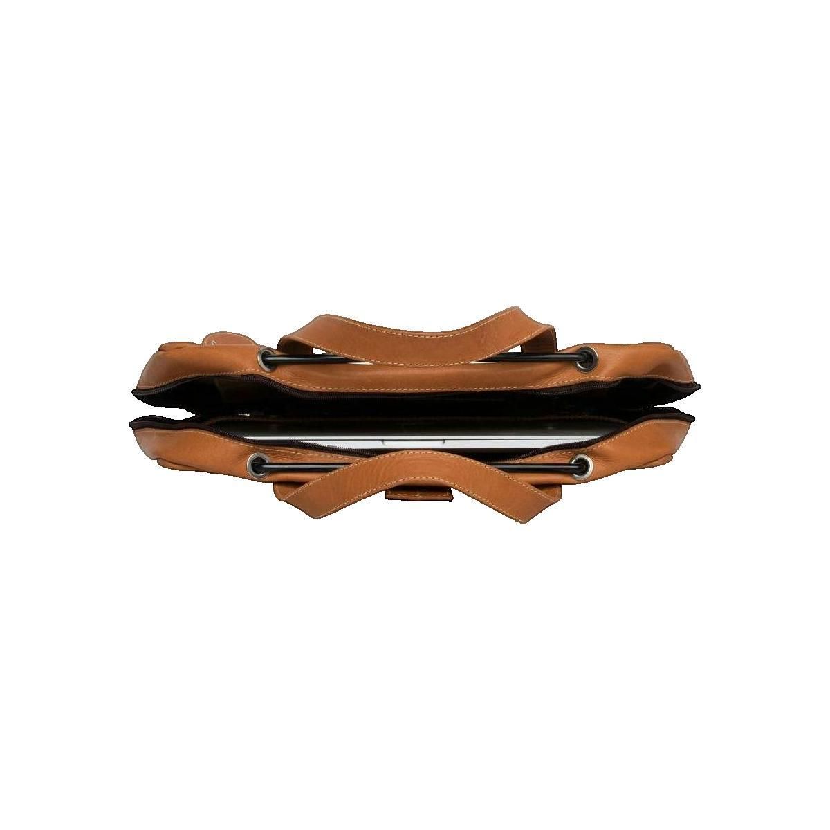 R-GO Tools Sacoche ordinateur R-Go Tools R-Go Viva cuir pleine fleur marron