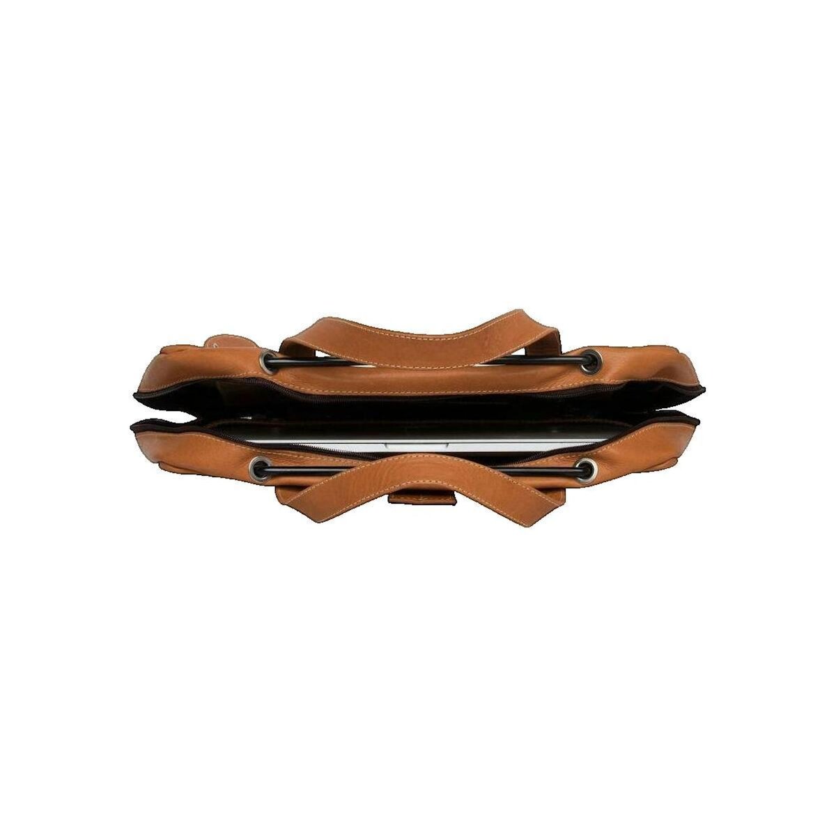 R-GO Tools Sacoche ordinateur R-Go Tools R-Go Viva cuir pleine fleur marron