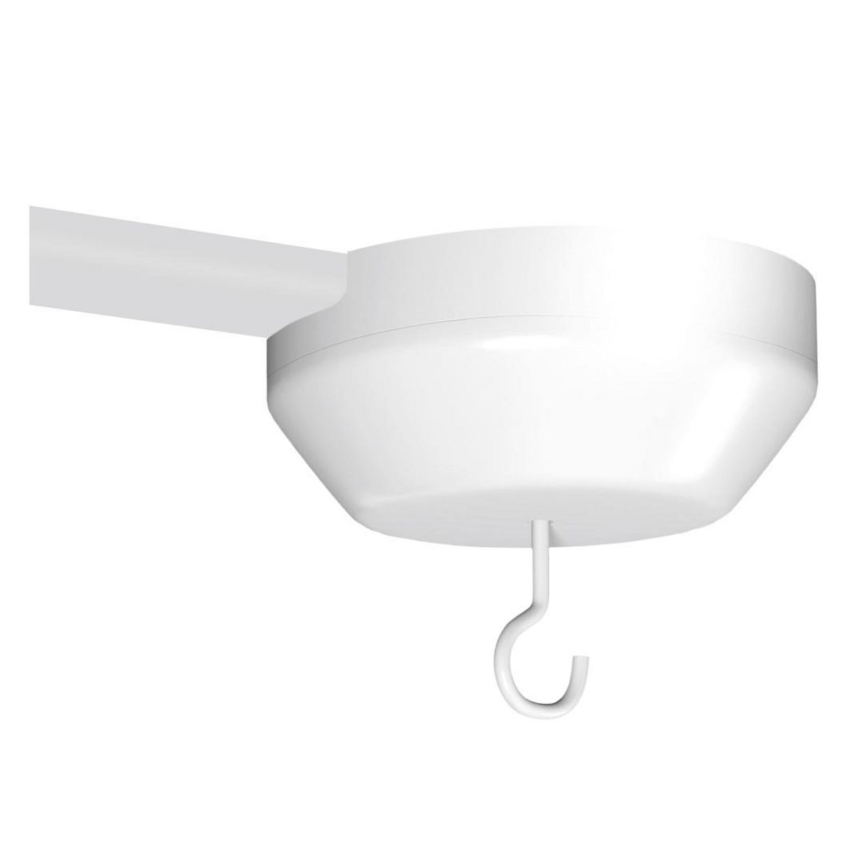 CENTRALE BRICO Centre de lumière blanc pour moulure, H. 4.4 x P.10.6 cm