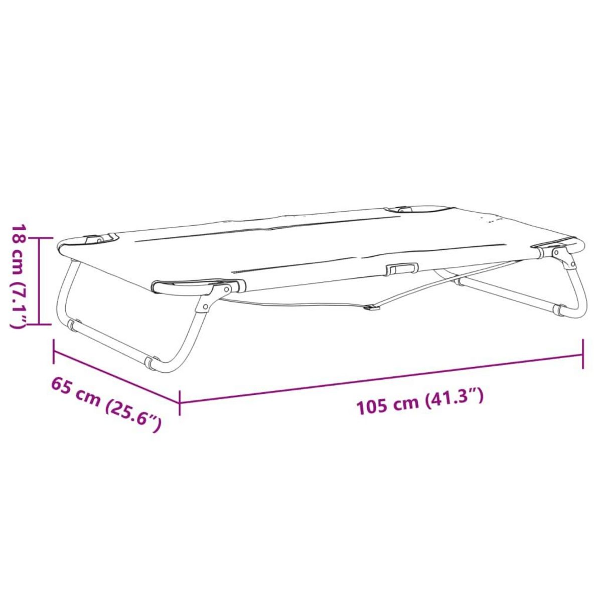 VIDAXL Lit pour chien pliable anthracite tissu Oxford et acier