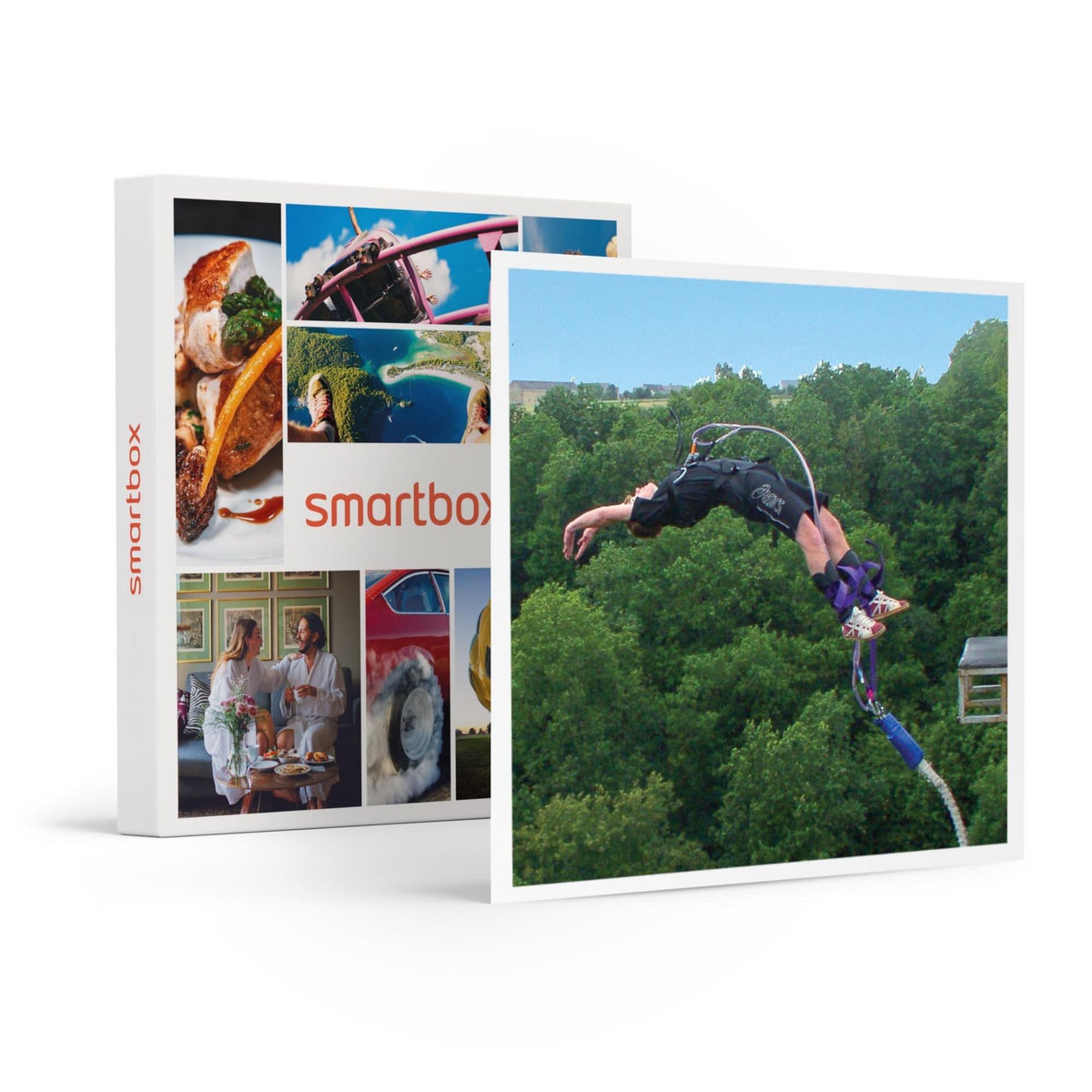 Smartbox Saut à l'élastique en tandem au viaduc de Saint-Georges-le-Gaultier avec certificat et souvenir, pour 2 - Coffret Cadeau Sport & Aventure
