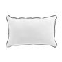 Voir la diapositive 1 : Paris Prix Coussin Déco Uni  Linette  30x50cm Blanc