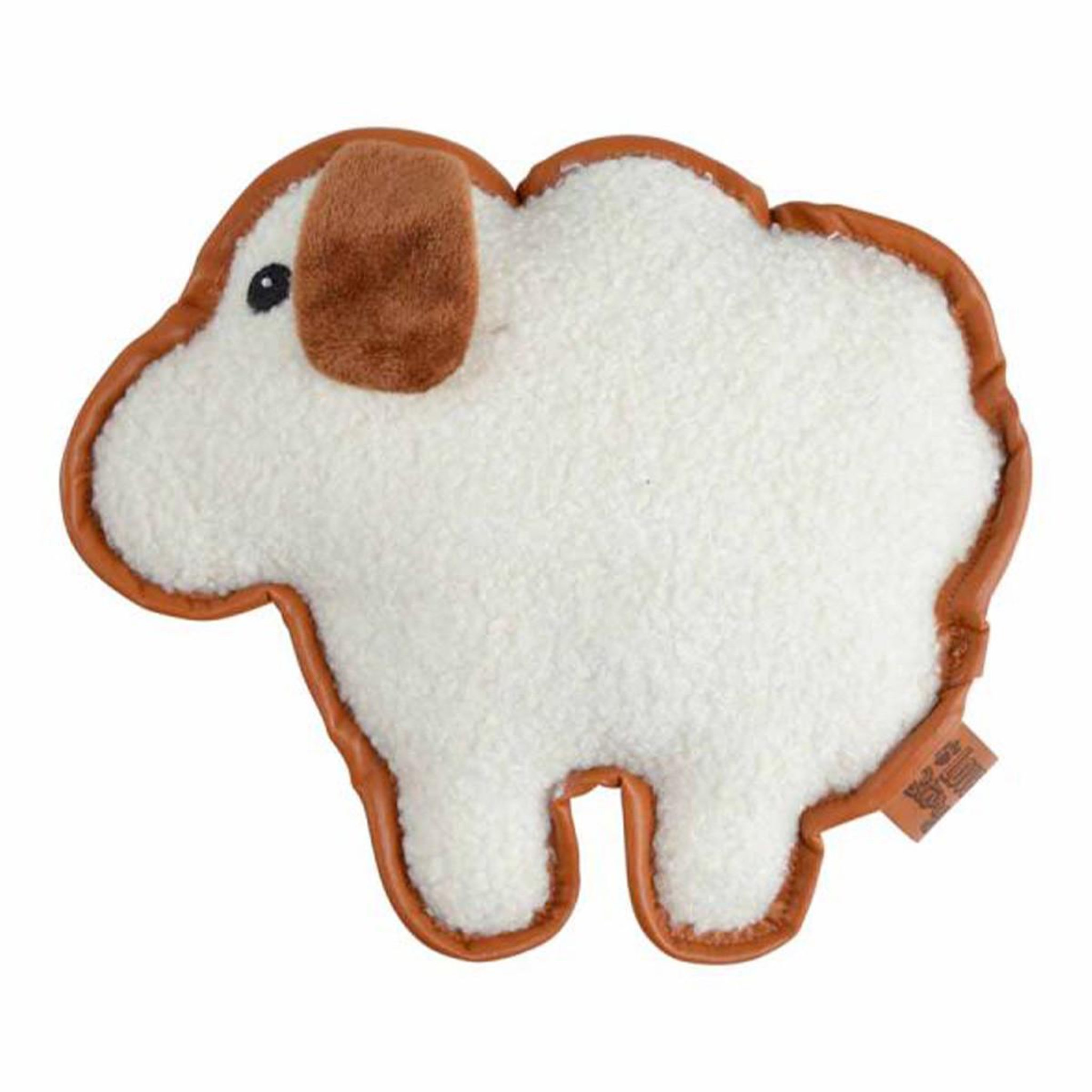 LOVE STORY Jouet peluche mouton pour chien  wooly  24cm écru