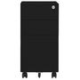 Voir la diapositive 2 : VIDAXL Classeur mobile Noir 30x45x59 cm Acier