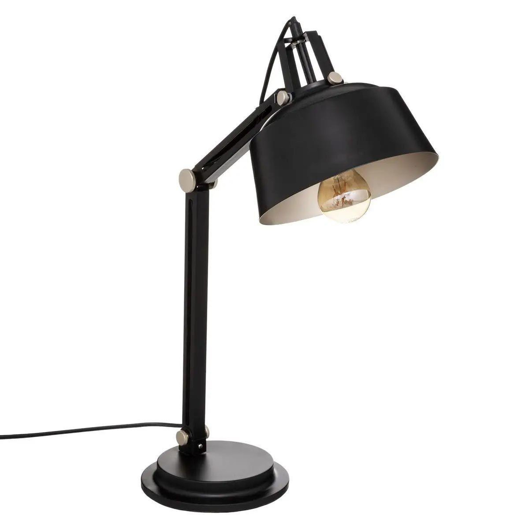 Voir la diapositive 1 : ATMOSPHERA Lampe à poser arc design  deep soul  55cm noir