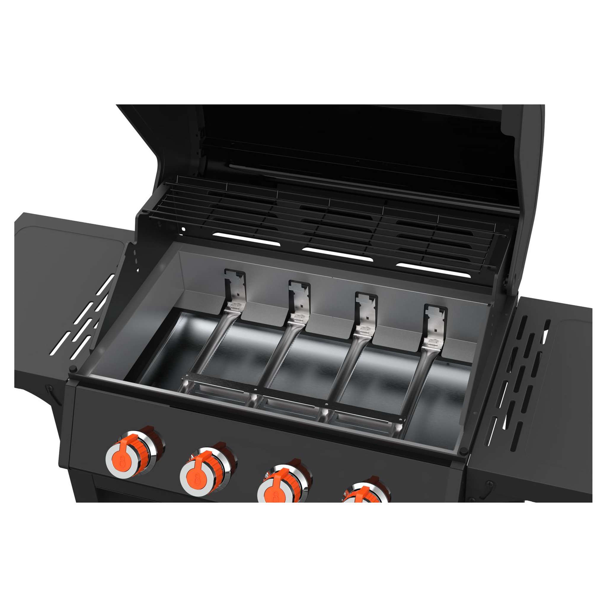 Voir la diapositive 5 : BRASERO Barbecue à gaz 4 brûleurs easy clean SPRING
