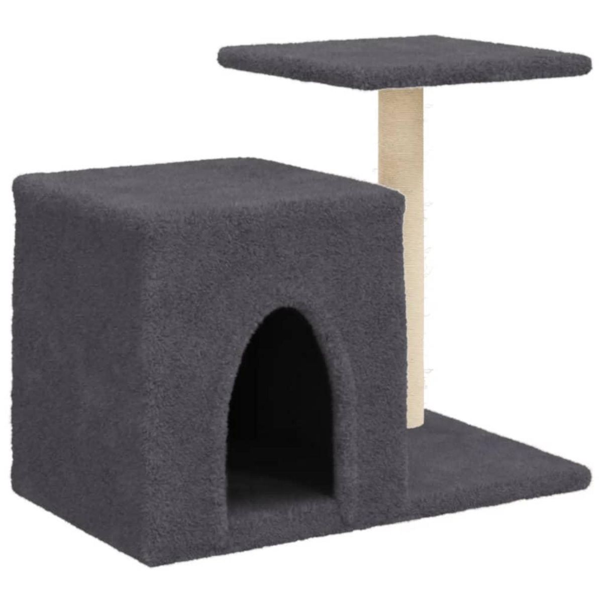 VIDAXL Arbre a chat avec griffoirs en sisal gris fonce 50,5 cm