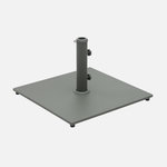 SWEEEK Pied carré en acier pour parasol à mât central - Terra. Coloris disponibles : Vert, Beige, Orange, Noir