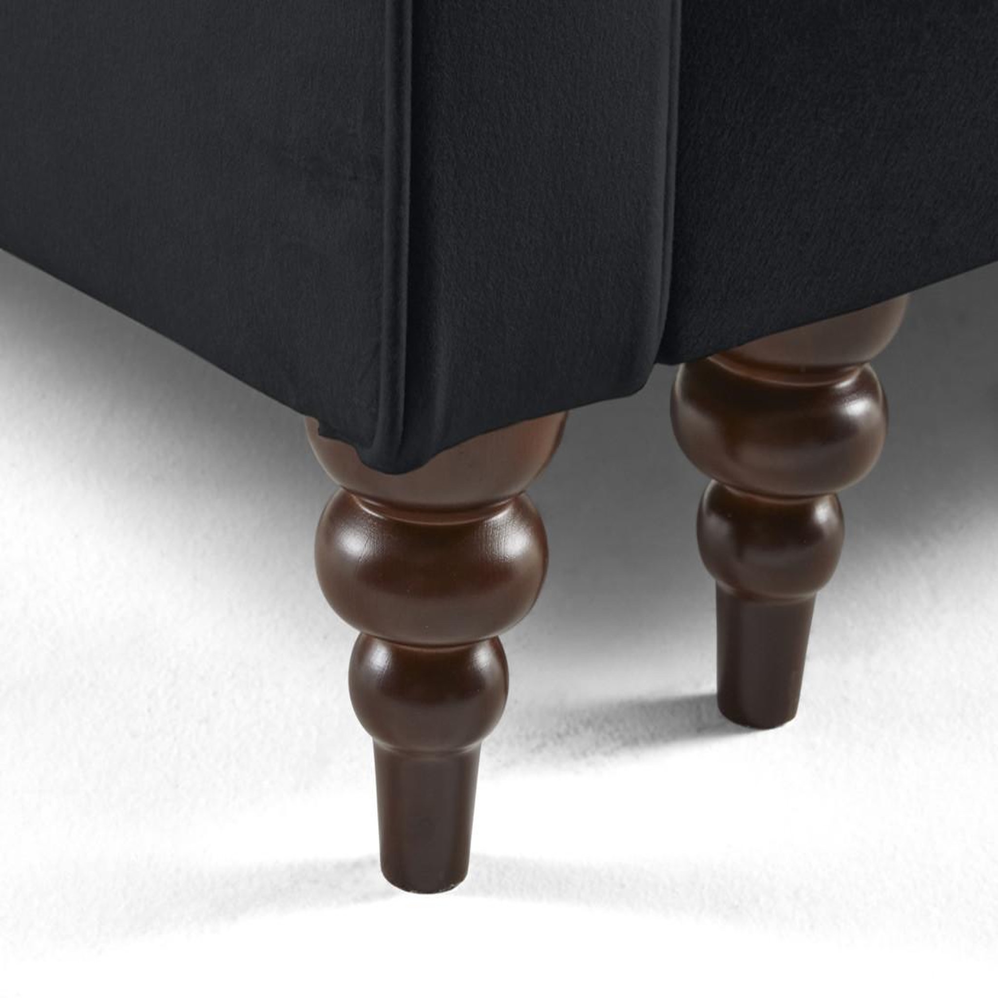 Voir la diapositive 5 : BEST MOBILIER Flamingo - canapé droit 3 places convertible en velours