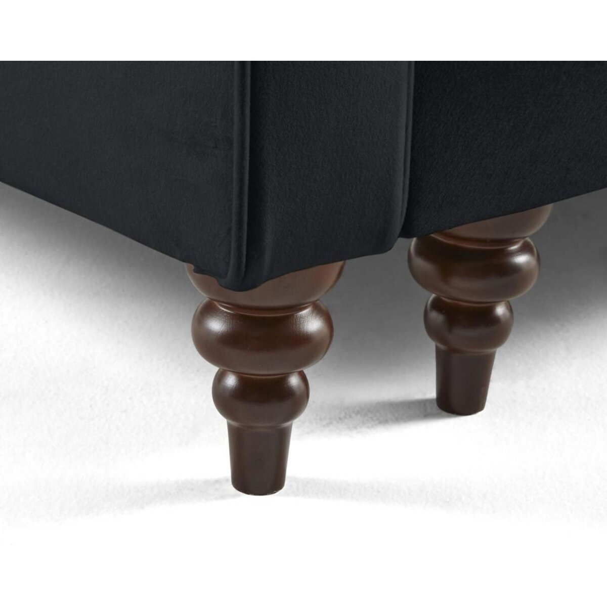 BEST MOBILIER Flamingo - canapé droit 3 places convertible en velours