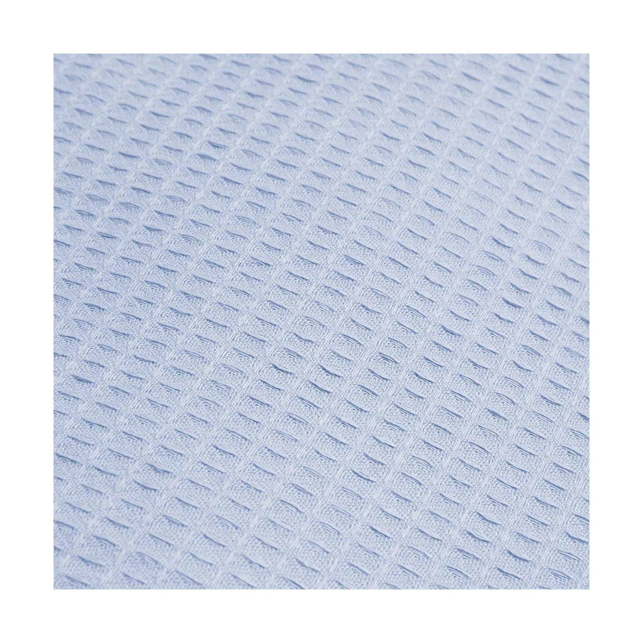 Voir la diapositive 4 : INTERBABY Sac de poussette  - coton nid d'abeille - bleu - se suspend au guidon