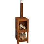 Voir la diapositive 1 : ESSCHERT DESIGN Esschert Design Cheminee d'exterieur avec rangement de bois FF298