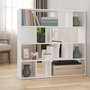 Voir la diapositive 1 : VIDAXL Bibliotheque/Cloison de separation Blanc 105x24x102 cm