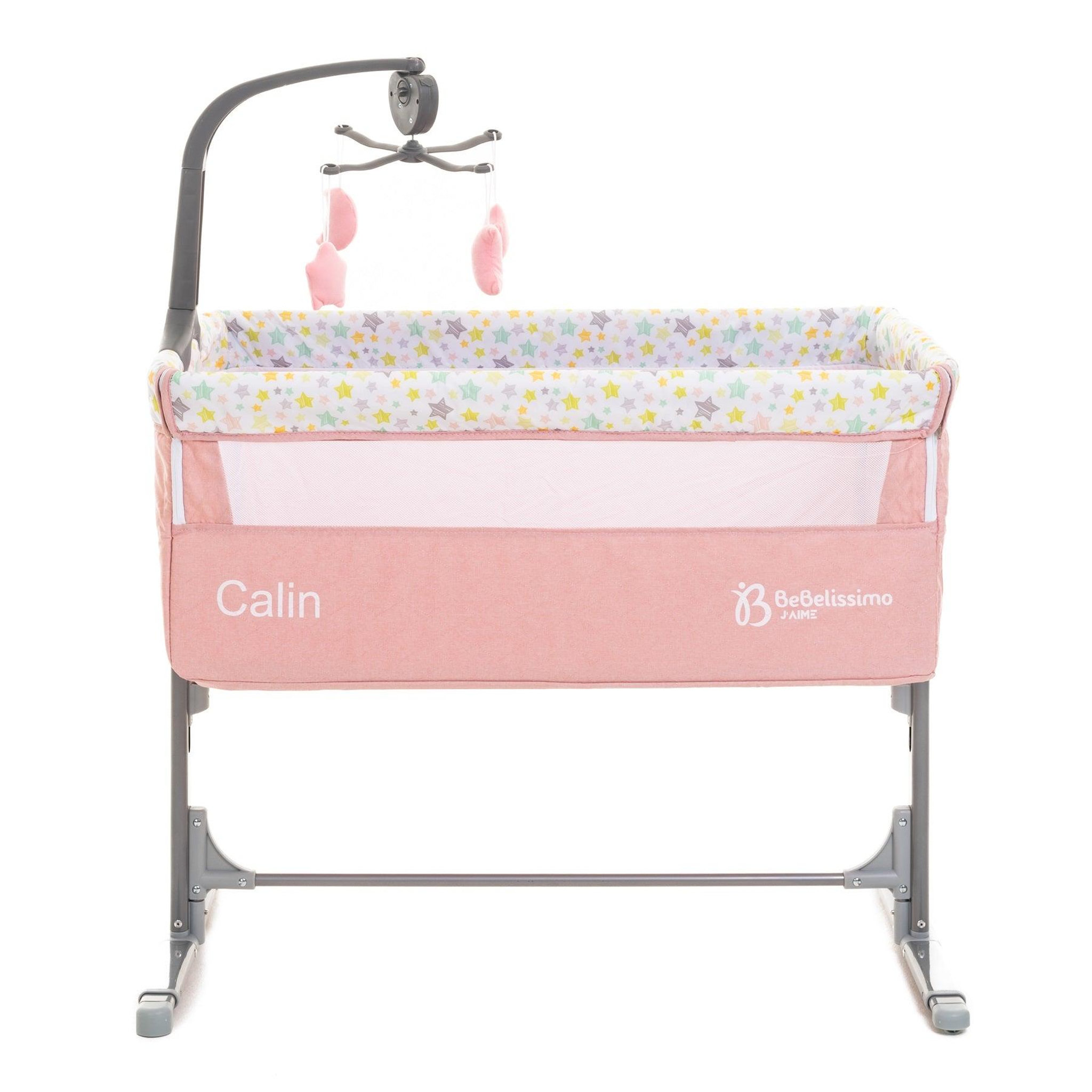 Voir la diapositive 2 : BEBELISSIMO BEBELISSIMO - Lit Cododo - berceau bébé - lit bébé - Calin avec mobile musical - dès la naissannce - rose