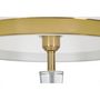 Voir la diapositive 3 : Paris Prix Lampadaire en Verre  Cristal  153cm Blanc & Or