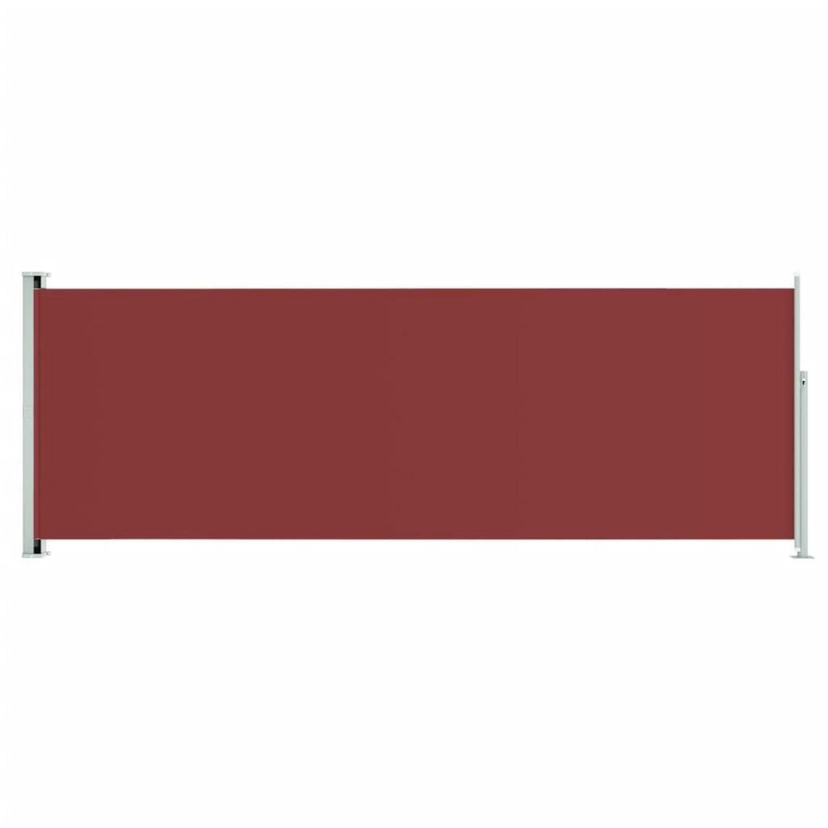 VIDAXL Auvent lateral retractable de patio 220x600 cm Rouge