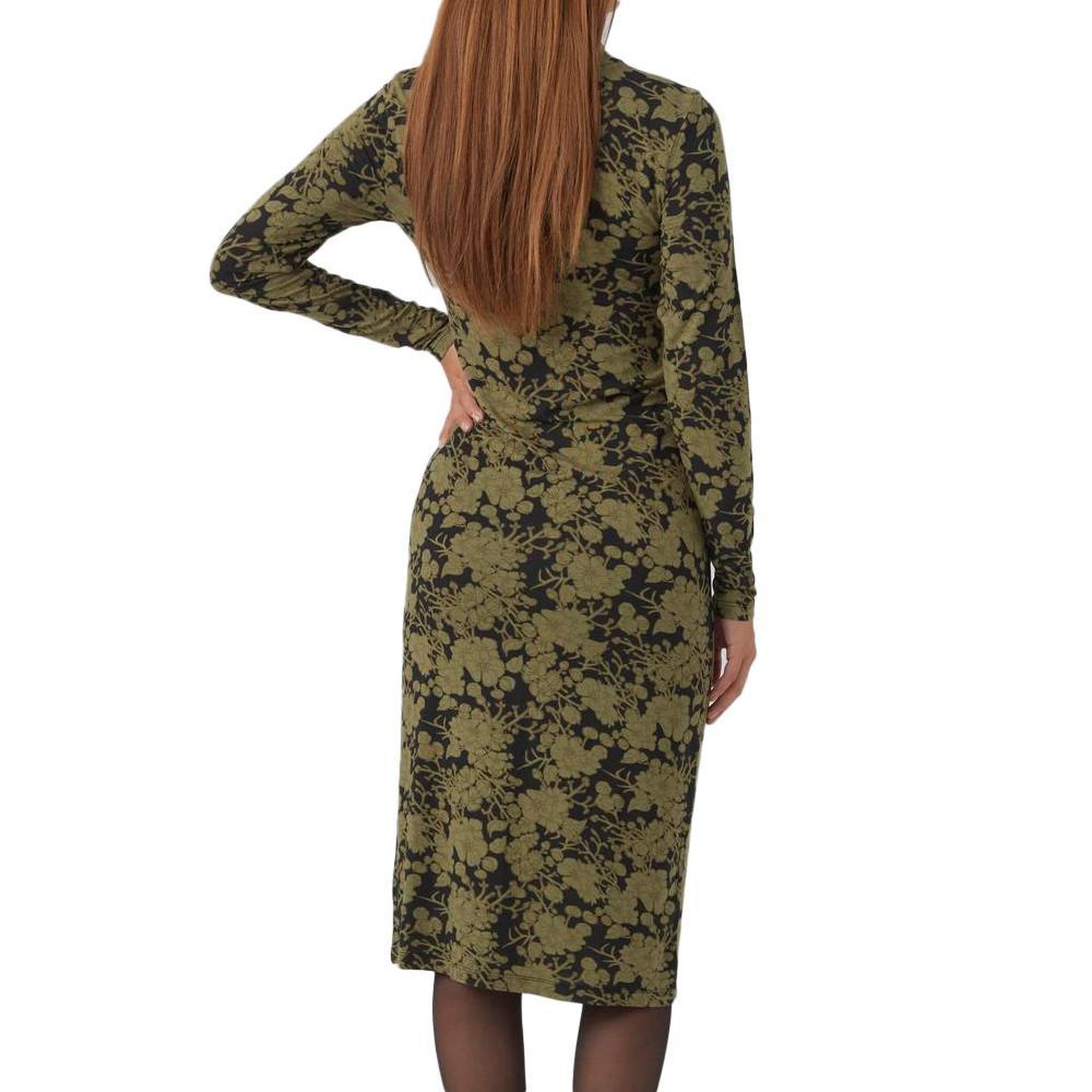 Voir la diapositive 2 : MAMALICIOUS Robe de Grossesse Noire/Kaki Femme Mamalicious Filicia