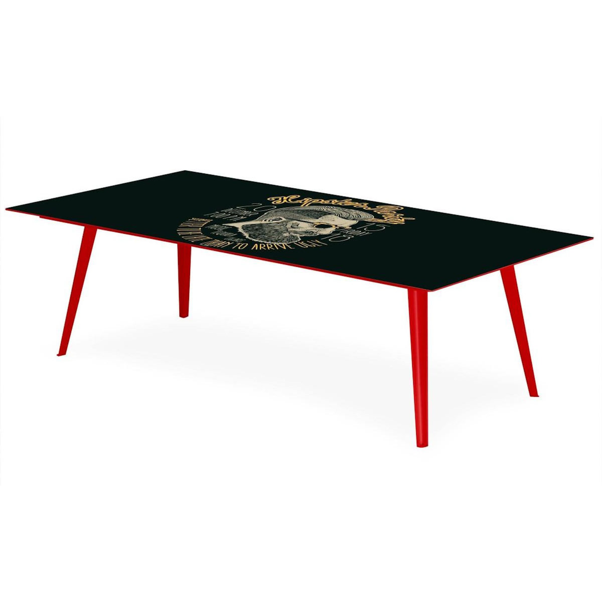Paris Prix Table Basse 2 Covers  Fun  120cm Rouge