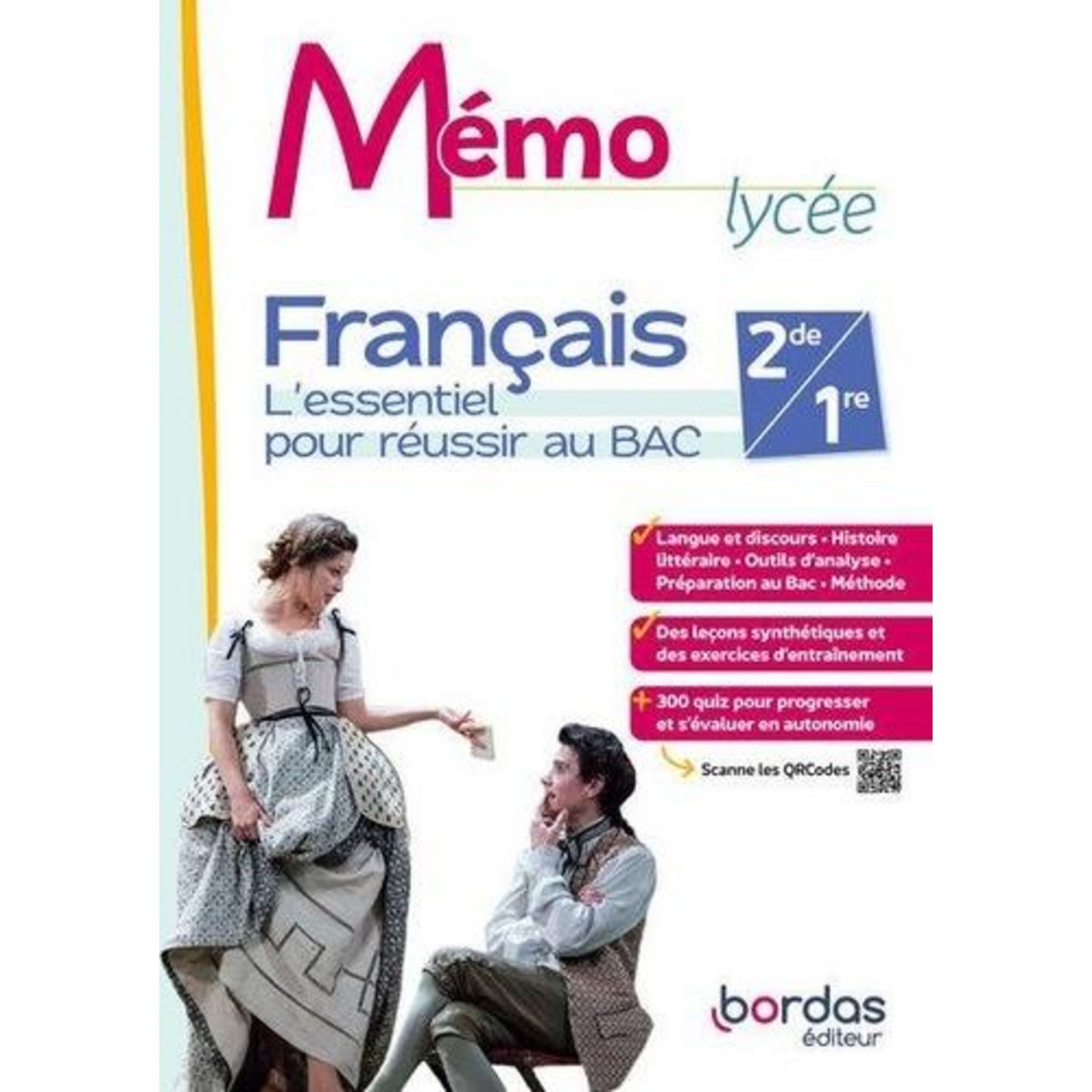 FRANCAIS 2DE-1RE MEMO LYCEE. L'ESSENTIEL POUR REUSSIR AU BAC, EDITION 2024, Egger Fanny