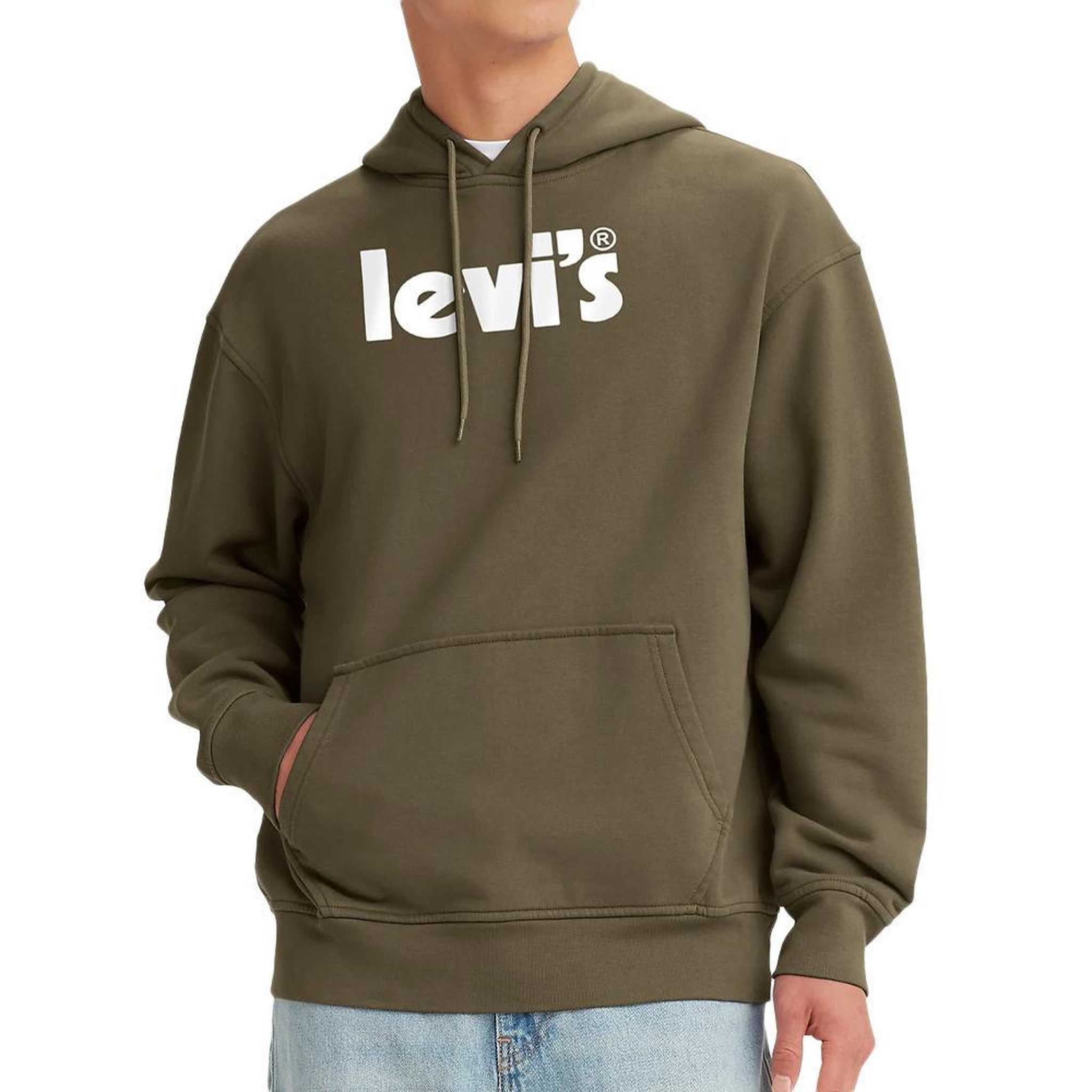 Voir la diapositive 1 : Levi's Sweat à Capuche Kaki Homme Levi's fleece 384790