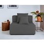 Voir la diapositive 2 : LISA DESIGN Colombine - module d'assise sans accoudoirs - en velours côtelé