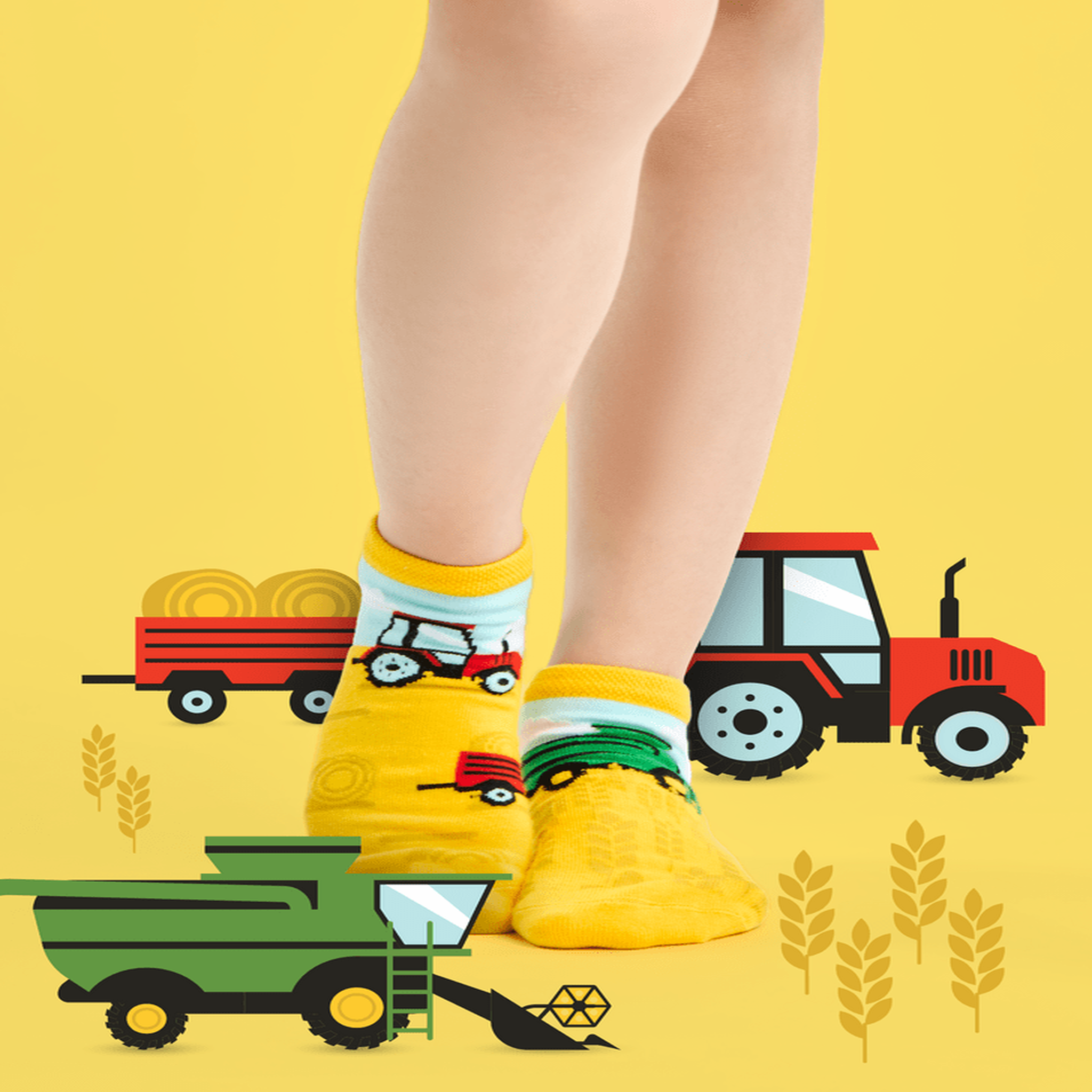 Voir la diapositive 3 : DEDOLES Socquettes enfants tracteurs