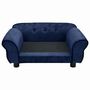 Voir la diapositive 5 : VIDAXL Canape pour chien Bleu 72x45x30 cm Peluche