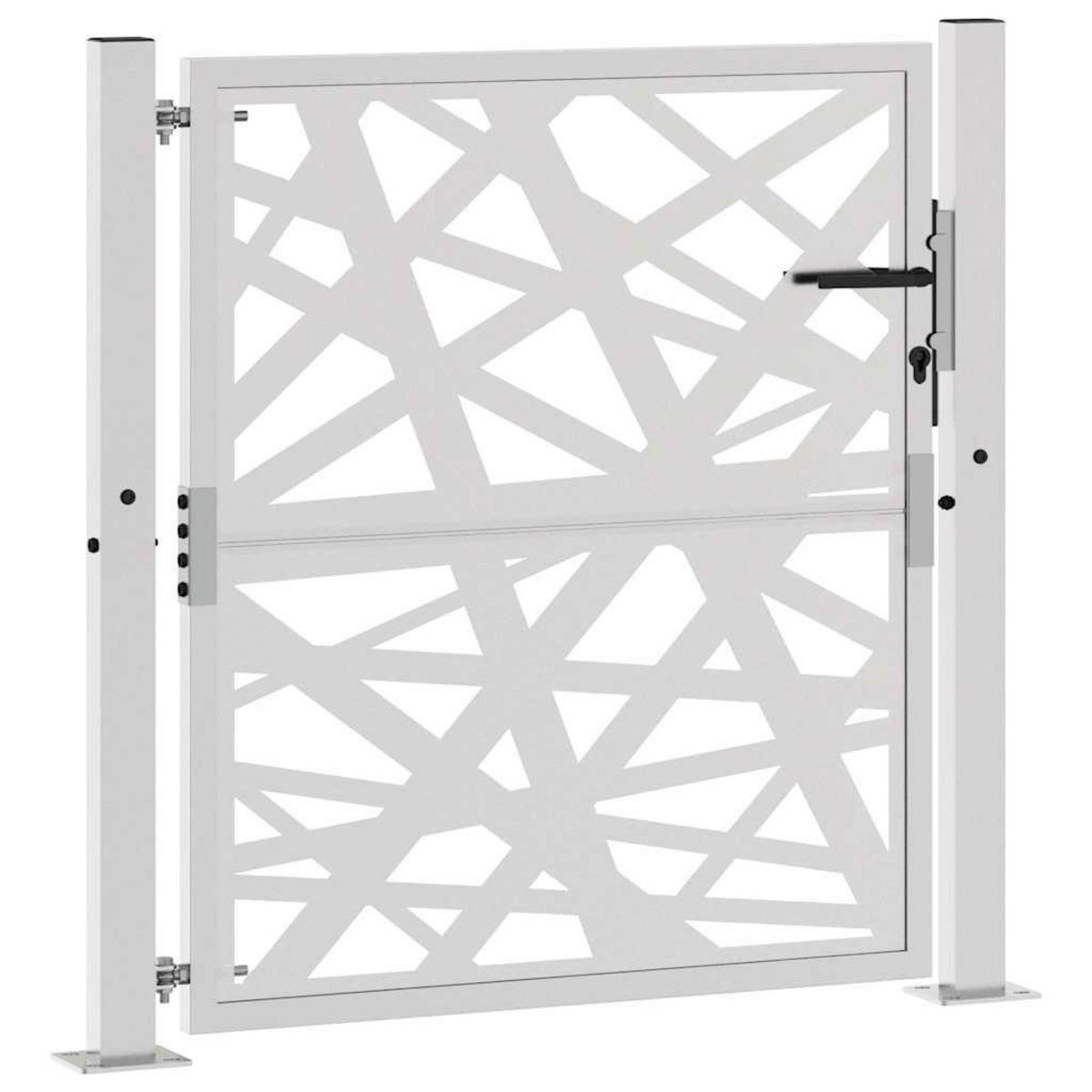 VIDAXL Porte de jardin acier resistant aux intemperies design lumiere