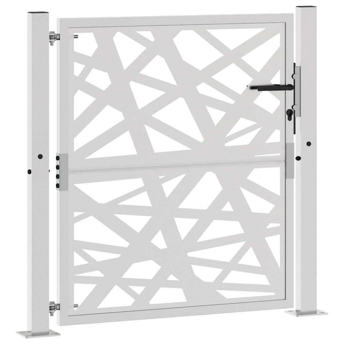 VIDAXL Porte de jardin acier resistant aux intemperies design lumiere