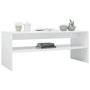 Voir la diapositive 3 : VIDAXL Table basse Blanc brillant 100x40x40 cm Bois d'ingenierie