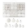 Voir la diapositive 1 : VIDAXL Ensemble de boules de Noël 100 pcs Blanc