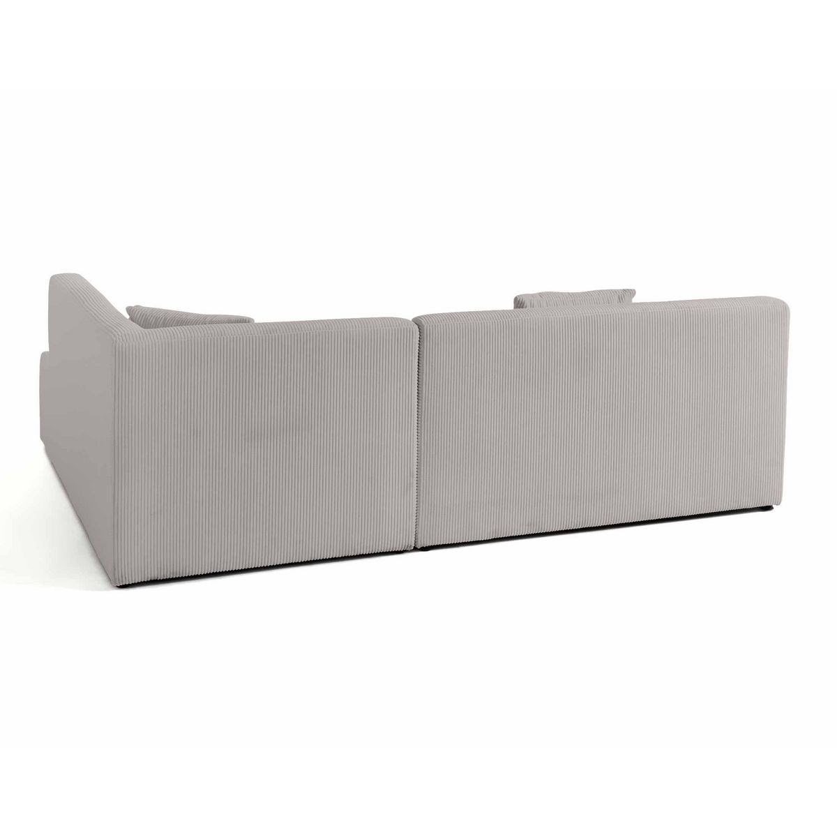 LISA DESIGN Onyx - canapé modulable d'angle droit - 5 places - en velours côtelé