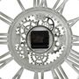 Voir la diapositive 4 : ATMOSPHERA Horloge Murale Mécanisme  Ricky  40cm Argent