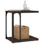 Voir la diapositive 4 : VIDAXL Table d'appoint Chene marron 50x35x52 cm Bois d'ingenierie