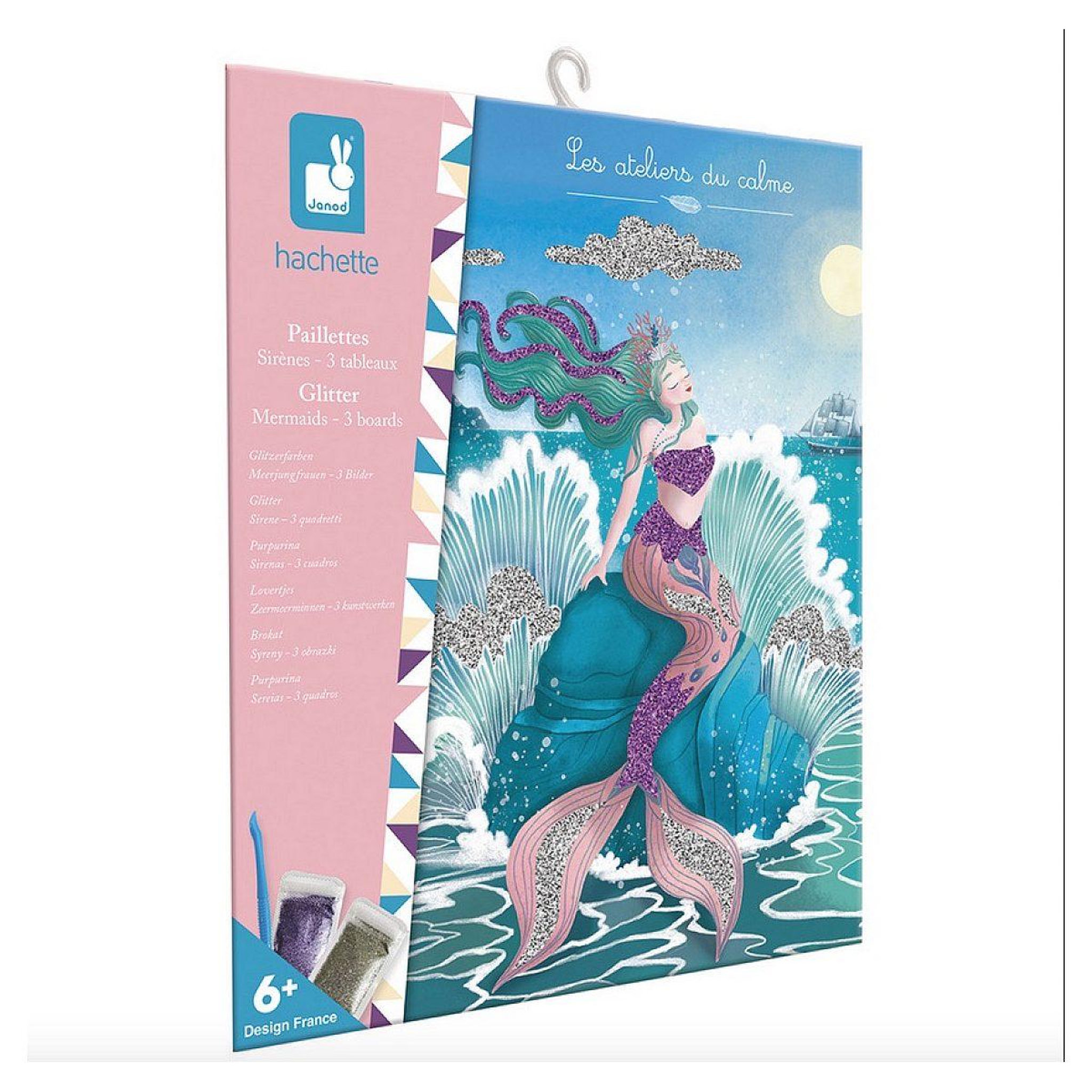 JANOD Paillettes a coller sirenes - kit creatif