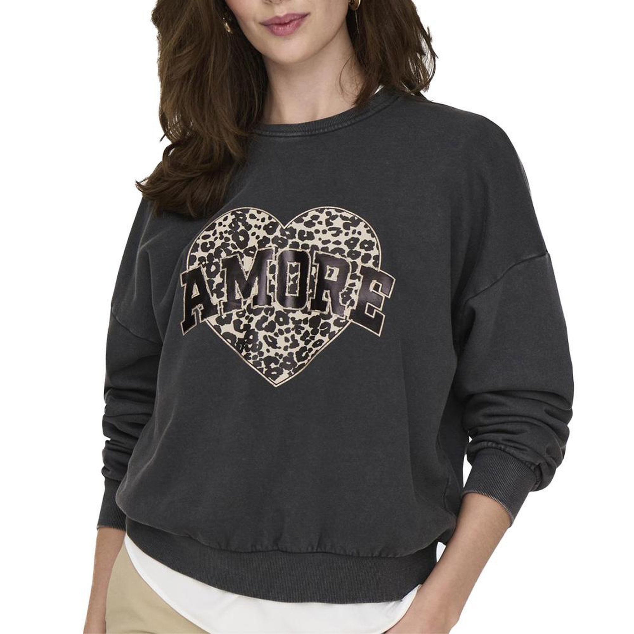 Voir la diapositive 1 : Only Sweat Gris Femme Only Lauren