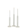 Voir la diapositive 2 : Paris Prix Lot de 3 Bougeoirs en Marbre  Bali  40cm Blanc
