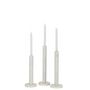 Voir la diapositive 2 : Paris Prix Lot de 3 Bougeoirs en Marbre  Bali  40cm Blanc