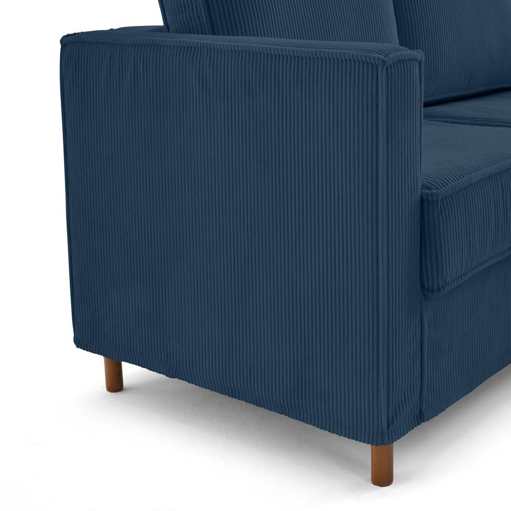 Voir la diapositive 6 : LISA DESIGN Jake - canapé déhoussable d'angle droit 5 places en velours côtelé
