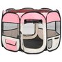 Voir la diapositive 3 : VIDAXL Parc pour chiens pliable avec sac de transport Rose 90x90x58 cm