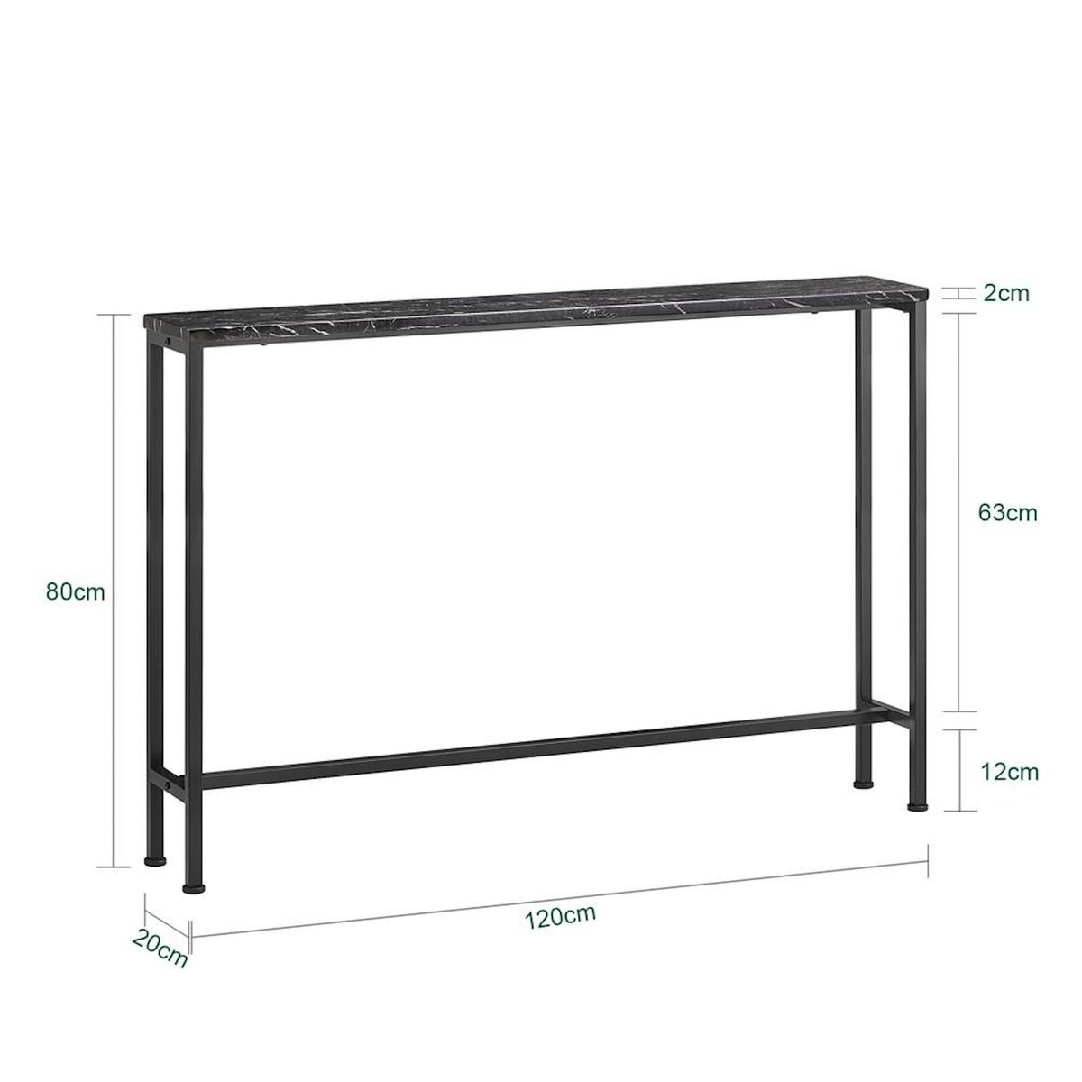 SOBUY SoBuy - Console D'entrée - 120x20x80cm - Industriel - FSB19-XL