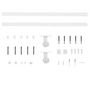 Voir la diapositive 4 : VIDAXL Kit de quincaillerie de porte coulissante 183 cm Acier Blanc