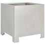 Voir la diapositive 2 : VIDAXL Jardiniere 30x30x30 cm acier inoxydable