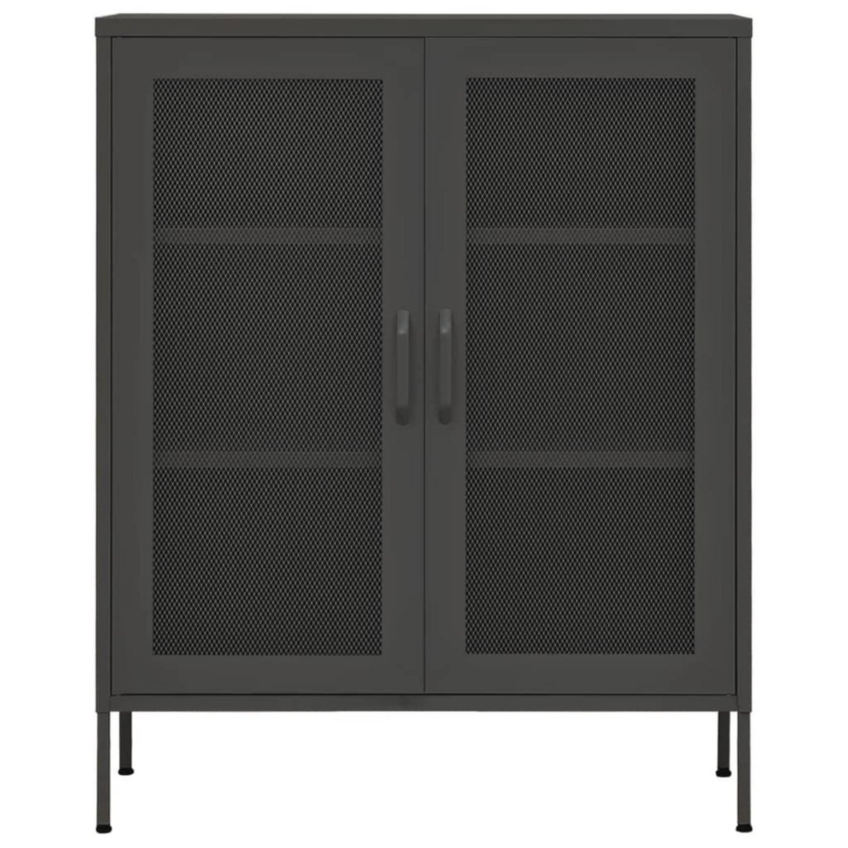 VIDAXL Armoire de rangement Anthracite 80x35x101,5 cm Acier