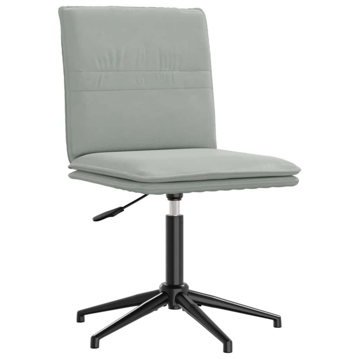 VIDAXL Chaises a manger lot de 4 Gris clair Velours