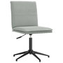 Voir la diapositive 3 : VIDAXL Chaises a manger lot de 4 Gris clair Velours