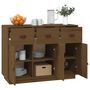 Voir la diapositive 4 : VIDAXL Buffet Marron miel 100x40x75 cm Bois massif de pin