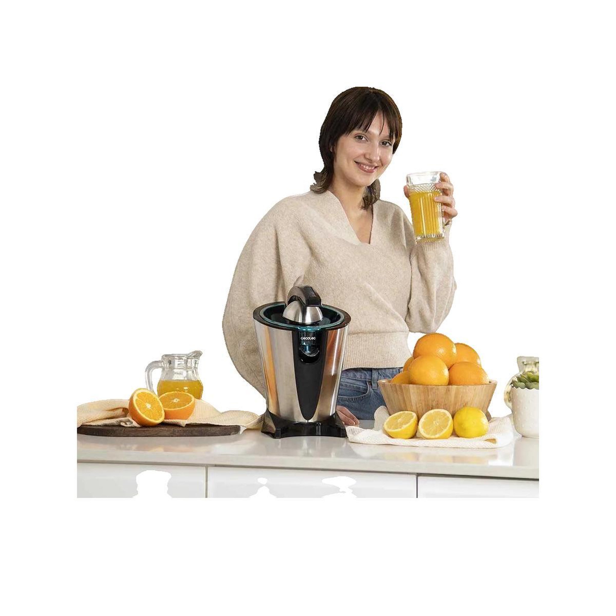 Voir la diapositive 3 : CECOTEC Presse agrumes Cecotec EssentialVita Hyden 600 W Acier Inoxydable
